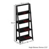 Hastings Home Freestanding Ladder Bookcase, Black 789005POJ